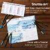 Shuttle Art 36 Colored Pencils, Botanical Themed Colored Pencils for Adult, Soft Core Color Pencils, Coloring Pencils for Adults Kids Artists Beginners Drawing Coloring Sketching(36 Seascape Themed)