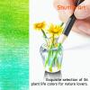 Shuttle Art 36 Colored Pencils, Botanical Themed Colored Pencils for Adult, Soft Core Color Pencils, Coloring Pencils for Adults Kids Artists Beginners Drawing Coloring Sketching(36 Botanical Themed)