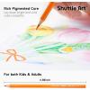 Shuttle Art 504 Colored Pencils Bulk, 12 Vibrant Colors, Pack of 42, Pre-sharpened Coloring Pencils, Wood Colored Pencil for Kids Teachers, Classroom Essentials, Back to School Supplies(720)