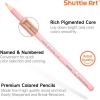Shuttle Art 60 Metallic Colored Pencils, Colored Pencils for Adult Coloring, Soft Core Coloring Pencil in Gift Tin Box, Drawing Pencil for Kids Adults Beginners Artists Drawing Sketching(60 Pastel Colors)