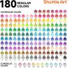 Shuttle Art 80 Colored Pencils, Colored Pencils for Adult Coloring, Soft Core Color Pencil, Drawing Supplies for Adults Kids Artists Beginners Drawing Coloring Sketching(180 Colors)