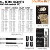 Shuttle Art 80 Colored Pencils, Colored Pencils for Adult Coloring, Soft Core Color Pencil, Drawing Supplies for Adults Kids Artists Beginners Drawing Coloring Sketching(138 Colors)