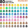 Shuttle Art 80 Colored Pencils, Colored Pencils for Adult Coloring, Soft Core Color Pencil, Drawing Supplies for Adults Kids Artists Beginners Drawing Coloring Sketching(80 Colors)