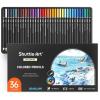 Shuttle Art 36 Colored Pencils, Botanical Themed Colored Pencils for Adult, Soft Core Color Pencils, Coloring Pencils for Adults Kids Artists Beginners Drawing Coloring Sketching(36 Seascape Themed)
