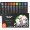 Shuttle Art 36 Colored Pencils, Botanical Themed Colored Pencils for Adult, Soft Core Color Pencils, Coloring Pencils for Adults Kids Artists Beginners Drawing Coloring Sketching(36 Botanical Themed)
