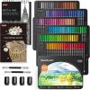 Shuttle Art 80 Colored Pencils, Colored Pencils for Adult Coloring, Soft Core Color Pencil, Drawing Supplies for Adults Kids Artists Beginners Drawing Coloring Sketching(138 Colors)