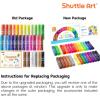 Shuttle Art Tempera Paint Sticks, 32 Colors Solid Tempera Paint for Kids, Super Quick Drying, No-Toxic, Works Great on Paper Wood Glass Ceramic Canvas(30 Colors with 1 Drawing Pad)