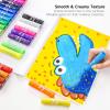 Shuttle Art Tempera Paint Sticks, 60 Pack, 2 Sets of 30 Colors Solid Tempera Paint, Washable, Super Quick Drying, Works Great on Paper Wood Glass Ceramic Canvas for Class School