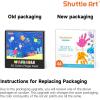Shuttle Art Washable Finger Paint, 44 Pack Kids Paint Set with 36 Colors Toddler Paints(30ml, 1oz) for Toddlers, Paint Brushes, Finger Paint Paper Pad, Palette, Non Toxic Paint for Kids Art & Craft