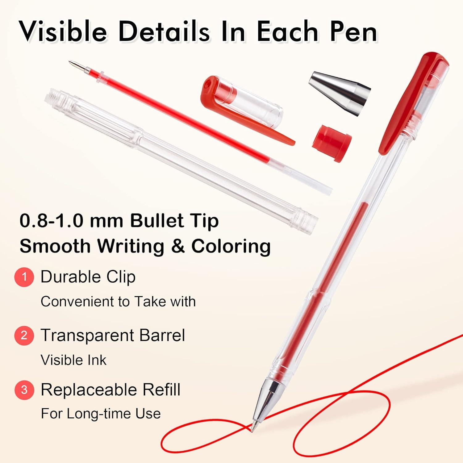 imageShuttle Art 120 Unique Colors No Duplicates Gel Pens Gel Pen Set for Adult Coloring Books Art Markers