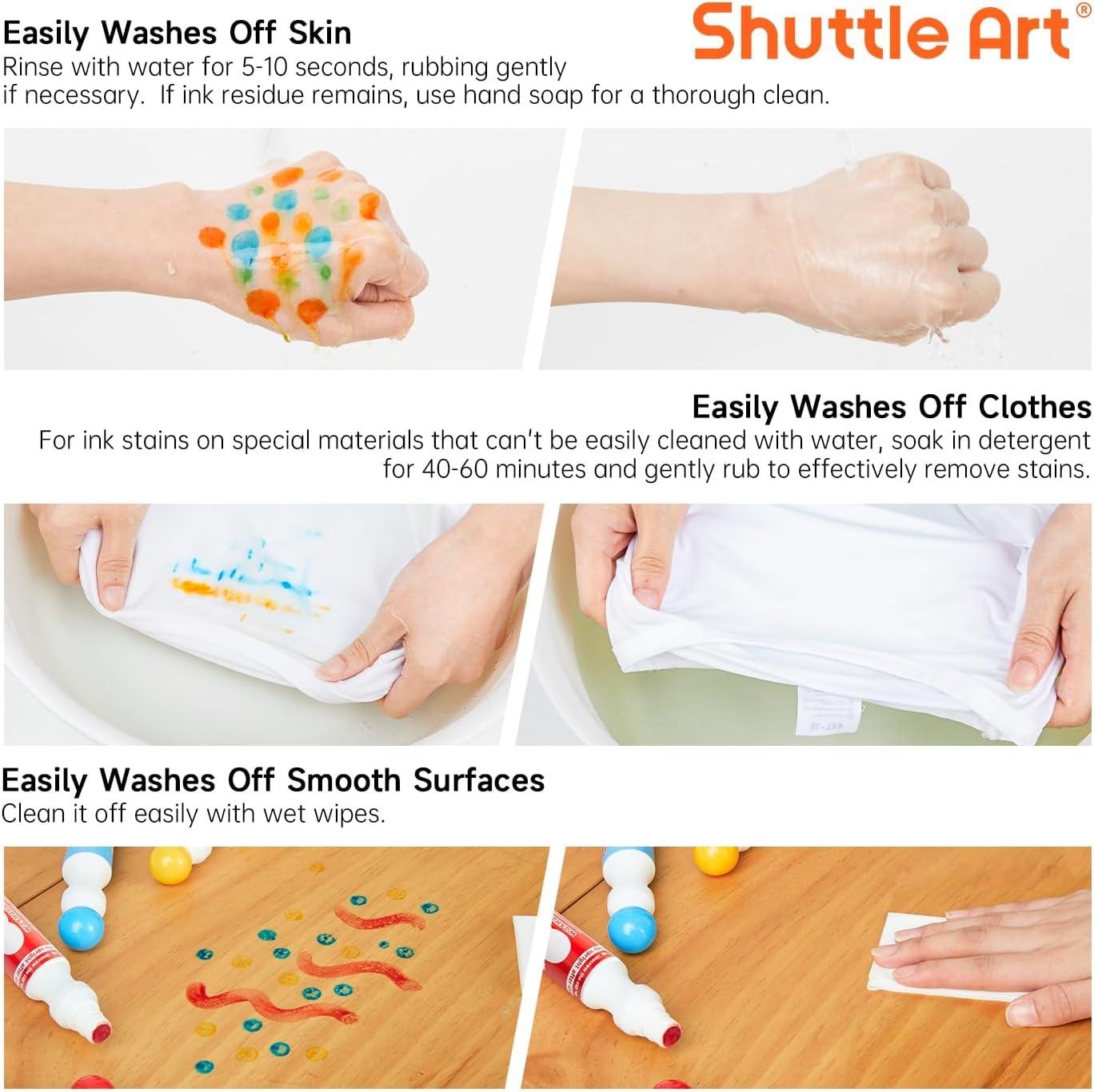 imageShuttle Art Dot Markers 10 Colors Washable Markers for ToddlersBingo Daubers Supplies Kids Preschool Children Non Toxic WaterBased14 Colors