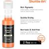 Shuttle Art 25 Colors Outdoor Acrylic Paint Set, 2oz/60ml Waterproof Acrylic Paint with 10 Brushes 1 Palette, Rich Pigmented Paints for Artists, Beginners on Rocks, Wood Crafts, Garden Statues