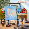 Shuttle Art Acrylic Paint Set, 36 Colors Acrylic Paint with Brushes & Palette, 2oz/60ml Bottles, Rich Pigments Non-toxic for Artists Kids & Adults, Painting on Canvas Rock Ceramic Wood(Metallic)