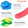 Shuttle Art Acrylic Paint Set, 36 Colors Acrylic Paint with Brushes & Palette, 2oz/60ml Bottles, Rich Pigments Non-toxic for Artists Kids & Adults, Painting on Canvas Rock Ceramic Wood(Chameleon)