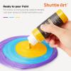 Shuttle Art Acrylic Pouring Paint, Set of 36 Bottles (2 oz/60ml) Pre-Mixed High-Flow Pouring Supplies with Canvas, Silicone Oil, Measuring Cups, Tablecloths, Complete Paint Pouring Kit(23 Metallic Colors)