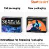 Shuttle Art Acrylic Pouring Paint, Set of 36 Bottles (2 oz/60ml) Pre-Mixed High-Flow Pouring Supplies with Canvas, Silicone Oil, Measuring Cups, Tablecloths, Complete Paint Pouring Kit(36 Colors)