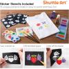 Shuttle Art Fabric Paint, 18 Colors Permanent Soft Fabric Paint in Bottles (60ml/2oz) with Brushes, Palette, Stencils, Non-Toxic Textile Paint for T-Shirts, Shoes, Jeans, Bags, DIY Projects&Art(Regular)