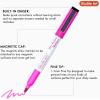 Shuttle Art Magnetic Whiteboard Markers, 20 Pieces Fine Tip and Eraser, Dry Erase Whiteboard Markers, for Writing on Whiteboards, Weekly Planner, Glass for School Office Home(17 Colors with 3 Black Dry Erase Markers)