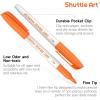 Shuttle Art Magnetic Whiteboard Markers, 20 Pieces Fine Tip and Eraser, Dry Erase Whiteboard Markers, for Writing on Whiteboards, Weekly Planner, Glass for School Office Home(144 Pack 12 Colors)