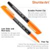 Shuttle Art Magnetic Whiteboard Markers, 20 Pieces Fine Tip and Eraser, Dry Erase Whiteboard Markers, for Writing on Whiteboards, Weekly Planner, Glass for School Office Home(16 Colors)