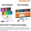 Shuttle Art Magnetic Whiteboard Markers, 20 Pieces Fine Tip and Eraser, Dry Erase Whiteboard Markers, for Writing on Whiteboards, Weekly Planner, Glass for School Office Home(17 Colors with 3 Black Dry Erase Markers)