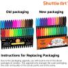 Shuttle Art Magnetic Whiteboard Markers, 20 Pieces Fine Tip and Eraser, Dry Erase Whiteboard Markers, for Writing on Whiteboards, Weekly Planner, Glass for School Office Home(32 Pack 16 Colors)