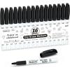 Shuttle Art Dry Erase Markers, 15 Colors Magnetic Whiteboard Markers, Fine Point, Perfect For Writing on Whiteboards, Dry-Erase Boards,Mirrors for School Office Home(16 Pack Black-Fine Tip)