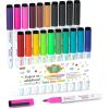 Shuttle Art Magnetic Whiteboard Markers, 20 Pieces Fine Tip and Eraser, Dry Erase Whiteboard Markers, for Writing on Whiteboards, Weekly Planner, Glass for School Office Home(17 Colors with 3 Black Dry Erase Markers)