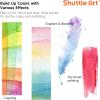 Shuttle Art 58 Pack Watercolor Paint Set, 48 Colors Watercolor Pan with 10 Paint Brushes for Beginners, Artists, Kids & Adults to Water Color Paint, Bullet Journal, Calligraphy Practice
