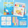 Shuttle Art Paint with Water Coloring Book for Kids, 25 Animals Themed Pages with 2 Brushes, Mess-Free Watercolor Paint Set, Travel-Friendly Art Craft Gift for Toddlers, Birthday Christmas Gift(Sea World)