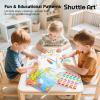 Shuttle Art Paint with Water Coloring Book for Kids, Pack of 4, 100 Sheets Watercolor Paint Set for Kids Ages 3-5, 4-8, Mess Free Travel Art Supplies, Birthday Christmas Craft Gift