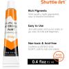 Shuttle Art Watercolor Paint Set, 36 Colors Watercolor Paint in Tubes (12ml Each) with 3 Brushes, Rich Pigment, Easy to Blend, Perfect for Kids, Artists, Beginners, Students(15 Colors)
