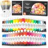 Shuttle Art 48 Pack Watercolor Paint Set, 36 Colors Watercolor Paint in Tubes (12ml Each) with 10 Brushes, 1 Watercolor Pad, 1 Palette, Premium Watercolor Kit for Artist, Beginners, Kids