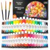 Shuttle Art Watercolor Paint Set, 36 Colors Watercolor Paint in Tubes (12ml Each) with 3 Brushes, Rich Pigment, Easy to Blend, Perfect for Kids, Artists, Beginners, Students(36 Colors)