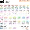 66 Colors Fabric Paint, Shuttle Art 3D Fabric Paint with Stencil and Brushes, Permanent Textile Paint Includes Neon, Metallic, Glitter and Glow in the Dark Paint, Ideal for Clothing and DIY Decoration