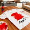 Shuttle Art Black Fabric Paint, 4 oz(100 ml) Fabric Paint for Clothes Permanent, Non-Toxic Textile Paint for DIY Arts & Crafts, T-Shirts, Shoes, Jeans, Ideal for Base Coverage, Blending & Detailing(Red)