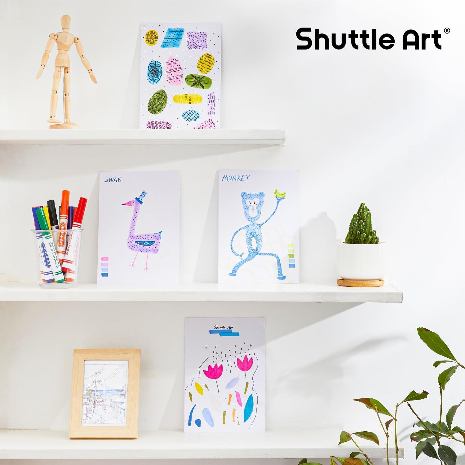 imageShuttle Art 8 Colors Watercolor Paint Set Bundle  60 Pack 8 Colors Watercolor Paint Set Bulk  264 Pack Washable Markers