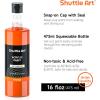 Shuttle Art Acrylic Paint, 12 Colors Acrylic Paint Large Bottle Set, 473ml/16oz Each, Rich Pigments, High Viscosity, Bulk for Artists, Beginners and Kids on Rocks Crafts Canvas Wood(12 Colors)