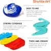 Shuttle Art Acrylic Paint, 12 Colors Acrylic Paint Large Bottle Set, 473ml/16oz Each, Rich Pigments, High Viscosity, Bulk for Artists, Beginners and Kids on Rocks Crafts Canvas Wood(12 Colors)