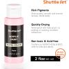 Shuttle Art Acrylic Paint, 50 Colors Acrylic Paint Set, 2oz/60ml Bottles, Rich Pigments, Water Proof, Premium for Artists, Beginners and Kids on Canvas Rocks Wood Ceramic Fabric(Pastel)