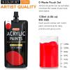 Shuttle Art Acrylic Paint Bundle, 18 Colors (120ml/4oz) + 20 Colors Metallic (60ml/2oz)