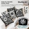 Shuttle Art Black Fabric Paint, 33.8 oz(1000 ml) Large Bottle with Pump, Permanent Fabric Paint for Furniture, Sofa, Cushions, Clothes, Soft Non-Toxic Textile Paint for Color Changing, Renewal & Art Creations