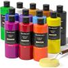 Shuttle Art Acrylic Paint, 12 Colors Acrylic Paint Large Bottle Set, 473ml/16oz Each, Rich Pigments, High Viscosity, Bulk for Artists, Beginners and Kids on Rocks Crafts Canvas Wood(12 Colors)