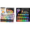 Shuttle Art Acrylic Paint Set Bundle, 36 Regular Colors and 12 Glow in the Dark Paint for Artists