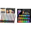 Shuttle Art Acrylic Paint Set Bundle, 80 Rrgular Colors and 12 Glow in the Dark Paint for Artists