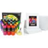 Shuttle Art Stretched Canvas and Acrylic Paint Bundle, Art Painting Supplies Set for 18 Colors Acrylic Paint Bottles (240ml/8.12oz) & 12 Pack Painting Canvas (11×14”)