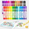 Shuttle Art Washable Dot Markers 26 Colors with Free Activity Book, Fun Art Supplies for Kids Toddlers and Preschoolers, Non Toxic Water-Based Paint Daubers, Dot Art Markers(26 Colors)
