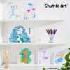 Shuttle Art 216 Pack Washable Markers, 8 Assorted Colors Broad Line Conical Tip Large Markers Bulk with a Box, Bonus Caps, Home Classroom School Supplies for Toddlers Kids Adults Students Teachers…(26 Each of 12 Colors(Super Tips))