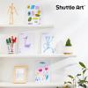 Shuttle Art 216 Pack Washable Markers, 8 Assorted Colors Broad Line Conical Tip Large Markers Bulk with a Box, Bonus Caps, Home Classroom School Supplies for Toddlers Kids Adults Students Teachers…(19 Each of 16 Colors(Broad Tips))
