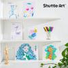 Shuttle Art 216 Pack Washable Markers, 8 Assorted Colors Broad Line Conical Tip Large Markers Bulk with a Box, Bonus Caps, Home Classroom School Supplies for Toddlers Kids Adults Students Teachers…(24 Each of 16 Colors(Super Tip))